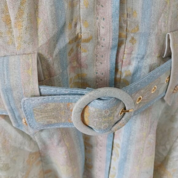 Zimmermann Acacia Linen Mini Shirtdress - Picture 6 of 12